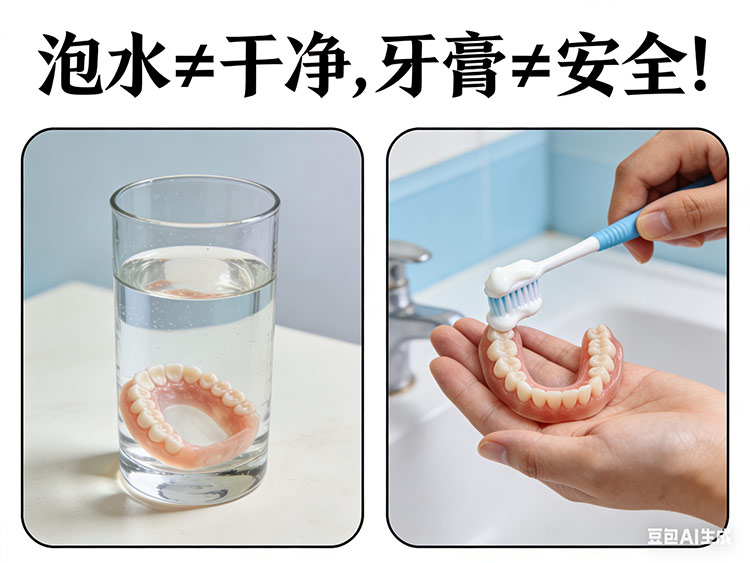 老年人义齿维护误区大盘点：泡水≠干净，牙膏≠安全！