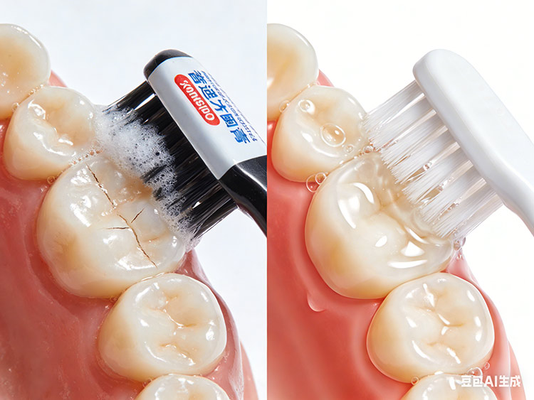 成都义齿厂家-微距对比图