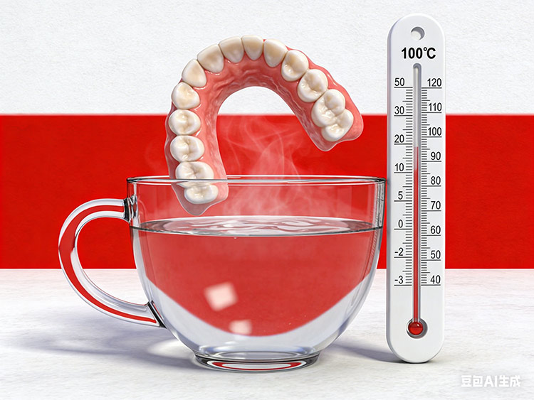 成都义齿厂家-警示效果3D渲染图