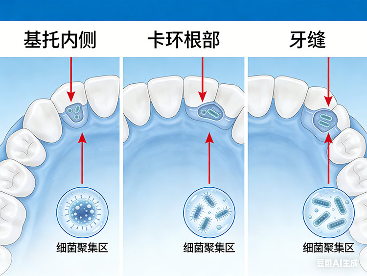 成都一吃厂家爱-活动义齿清洁死角图